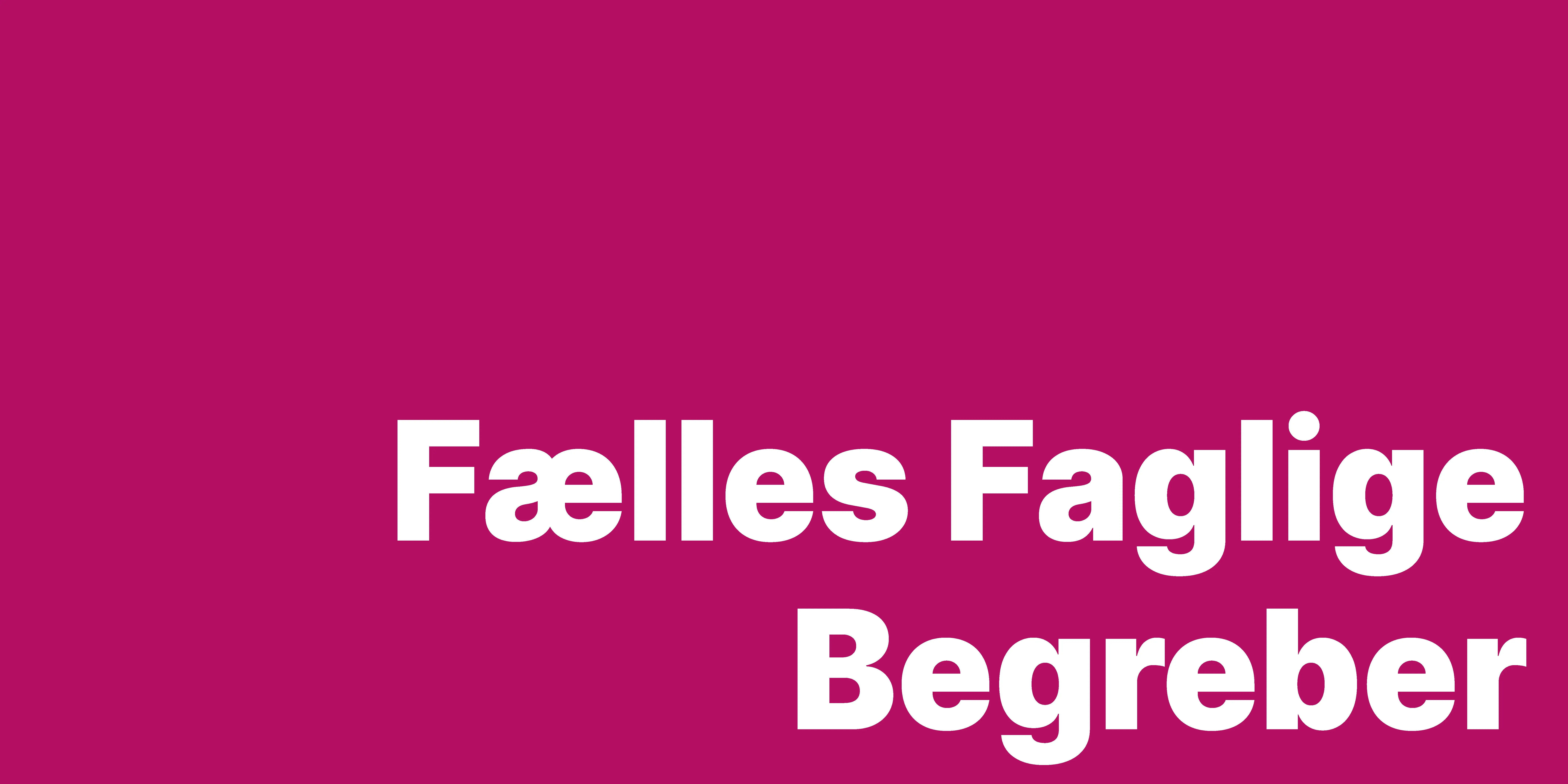 Fælles Faglige Begreber